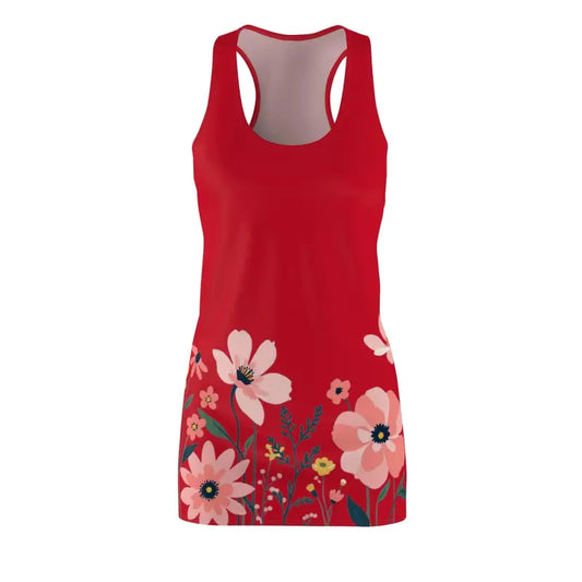 Ocean State Styles Dress Floral Racerback Womens Spring