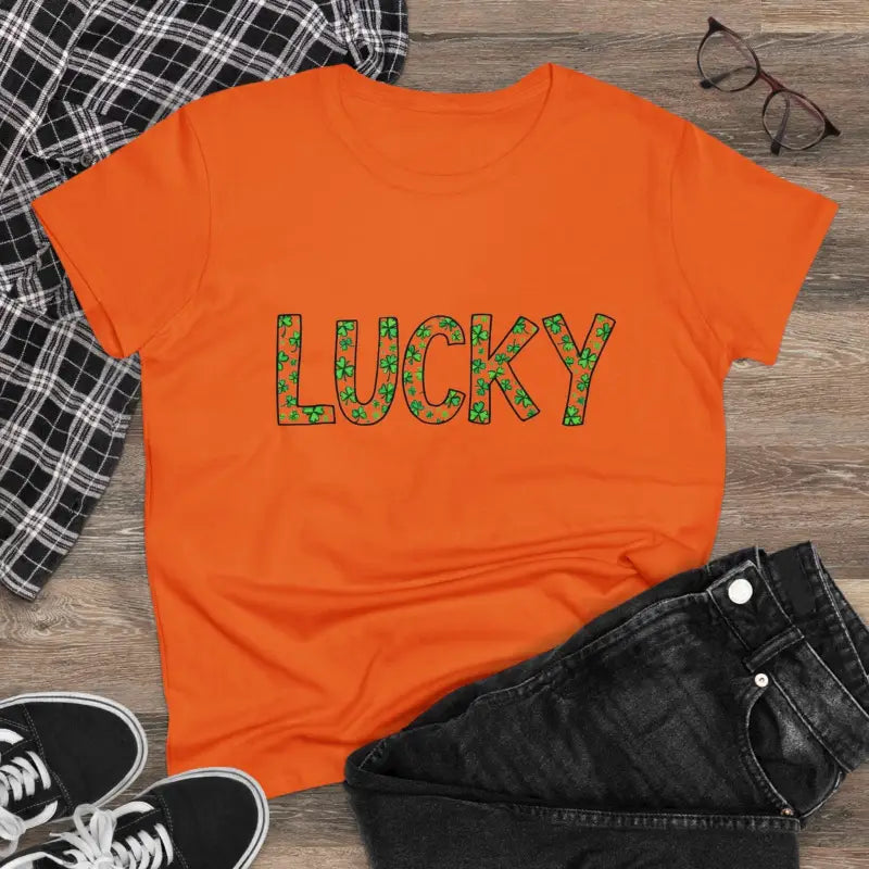 Ocean State Styles TShirt Shamrock St Patrick Day Women