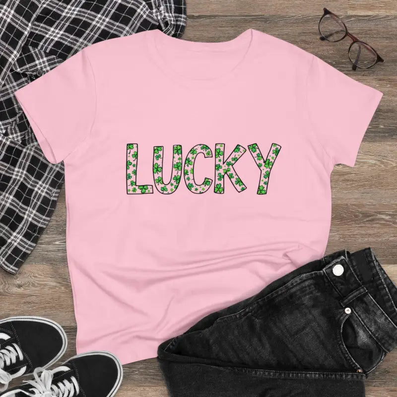 Ocean State Styles TShirt Shamrock St Patrick Day Women