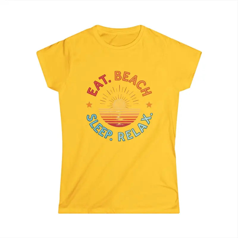 Ocean State Styles T Shirt Eat Beach Sleep Relax Softstyle