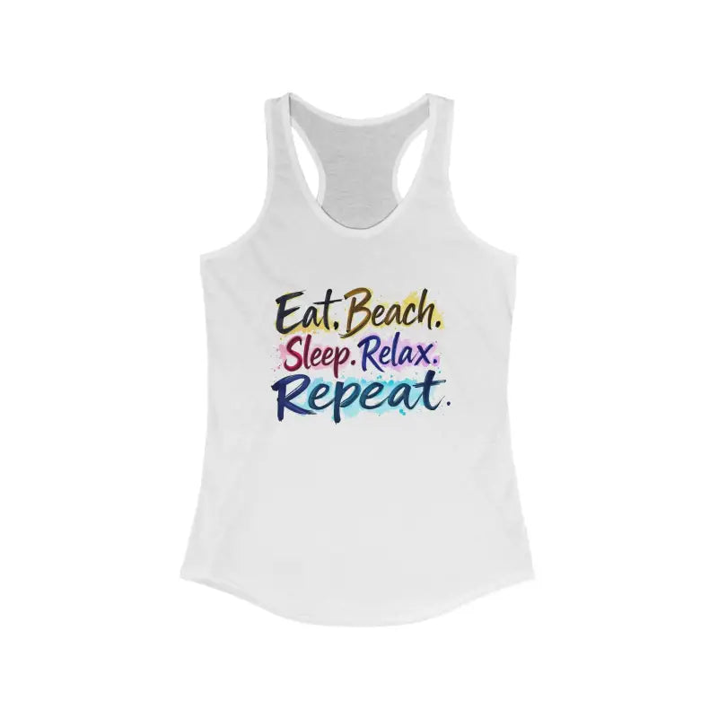 Ocean State Styles Beach Vibes Racerback Tank Top Womens
