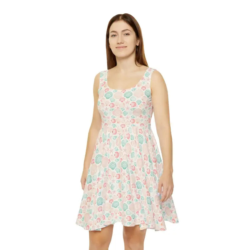 Ocean State Styles Dress Seashell Sleeveless Skater Women