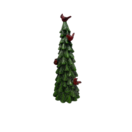 Glitter Cardinal Tree Medium