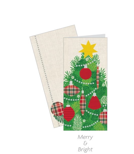 Tall Traditions 16 Count Cards - Tartan Ornaments