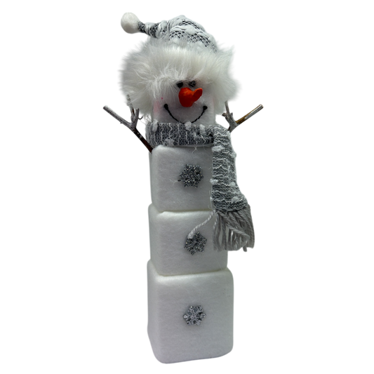 Marshmallow Cube Snowman