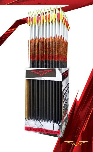 Black Eagle Arrows Outlaw Arrows 144 Pack - Crested