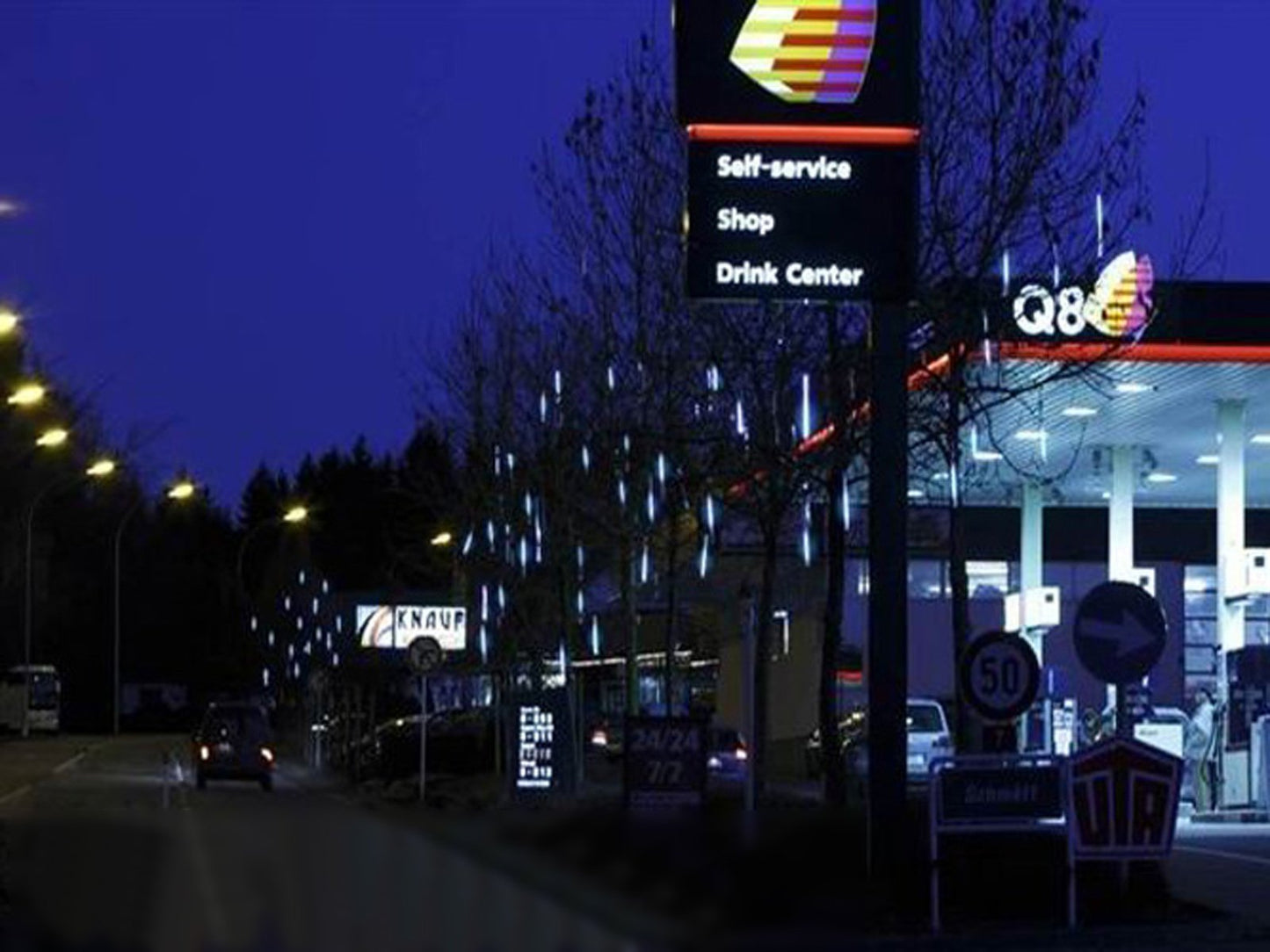 LED Meteor Smd Lights - White 50 Cm