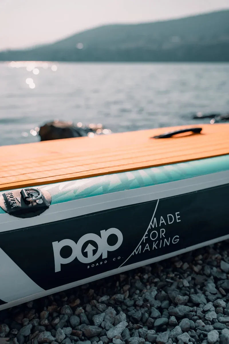 Pop Board Co 11'0" Yacht Hopper Inflatable Touring Paddleboard SUP - Mint