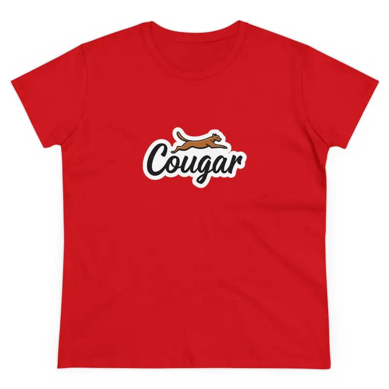 Ocean State Styles T Shirt Youre A Cougar Womens Midweight Cotton Tee