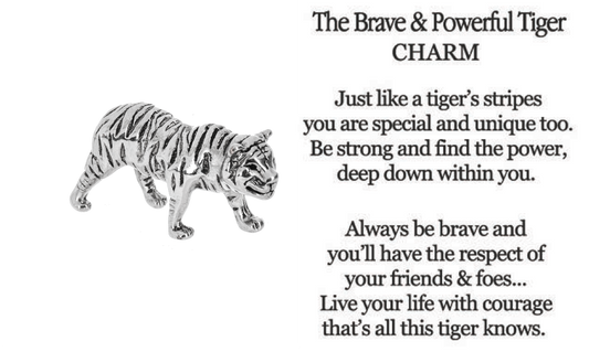 The Brave and Powerful Tiger Charm