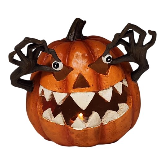 Light Up Jack-O-Lantern - Orange